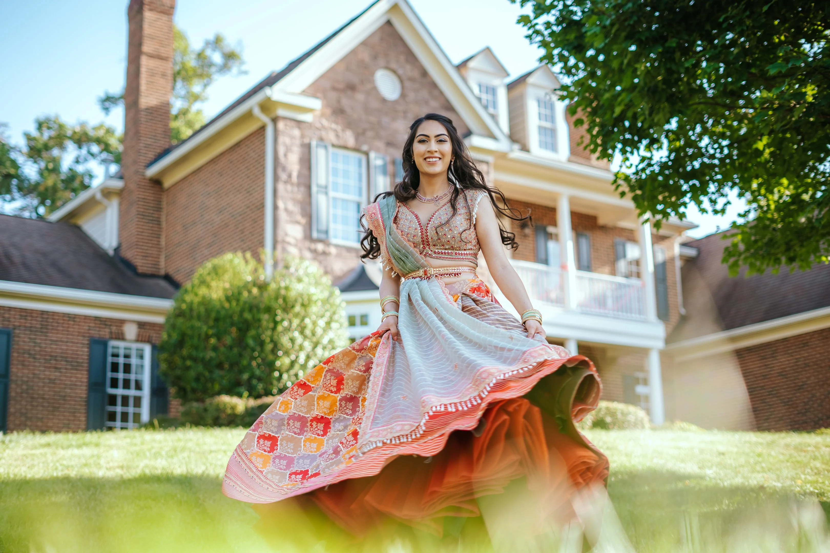 Ria in wedding outfit